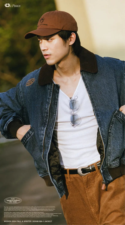 WODEN 2024 FALL & WINTER 031 DENIM MA-1 JACKET