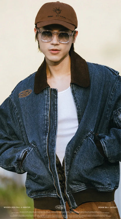 WODEN 2024 FALL & WINTER 031 DENIM MA-1 JACKET