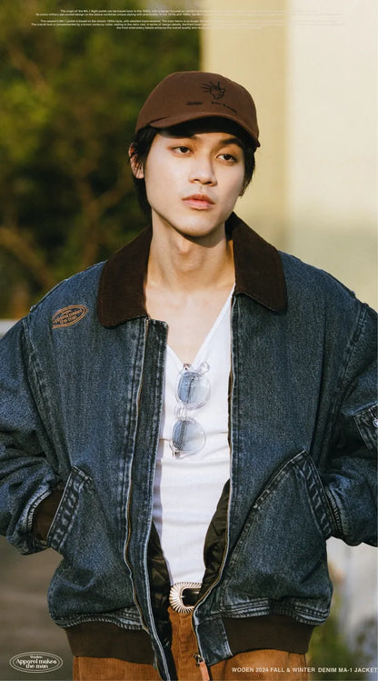 WODEN 2024 FALL & WINTER 031 DENIM MA-1 JACKET