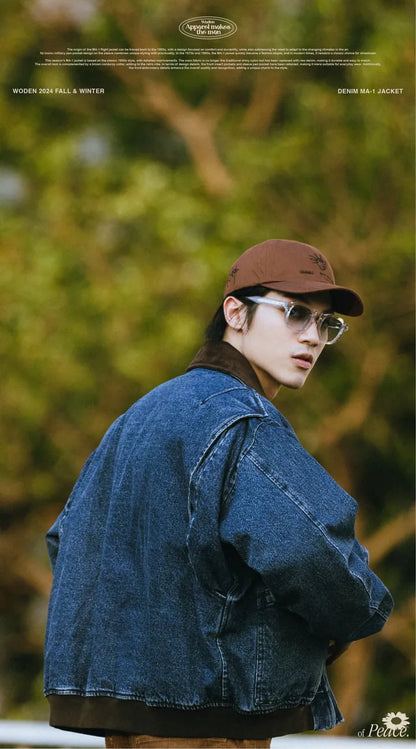 WODEN 2024 FALL & WINTER 031 DENIM MA-1 JACKET