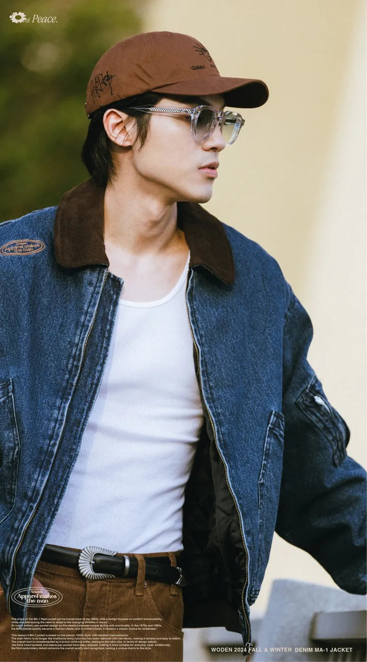 WODEN 2024 FALL & WINTER 031 DENIM MA-1 JACKET