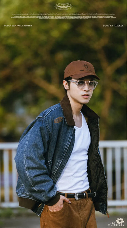 WODEN 2024 FALL & WINTER 031 DENIM MA-1 JACKET