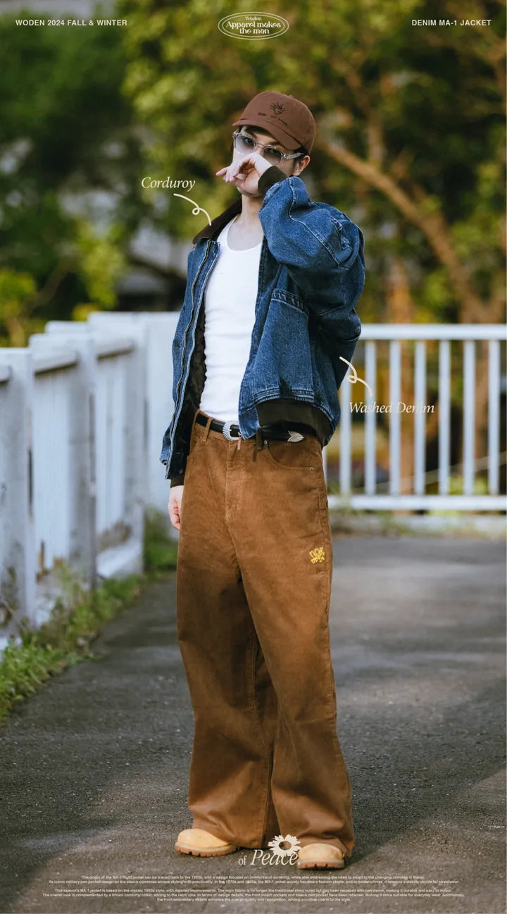 WODEN 2024 FALL & WINTER 031 DENIM MA-1 JACKET