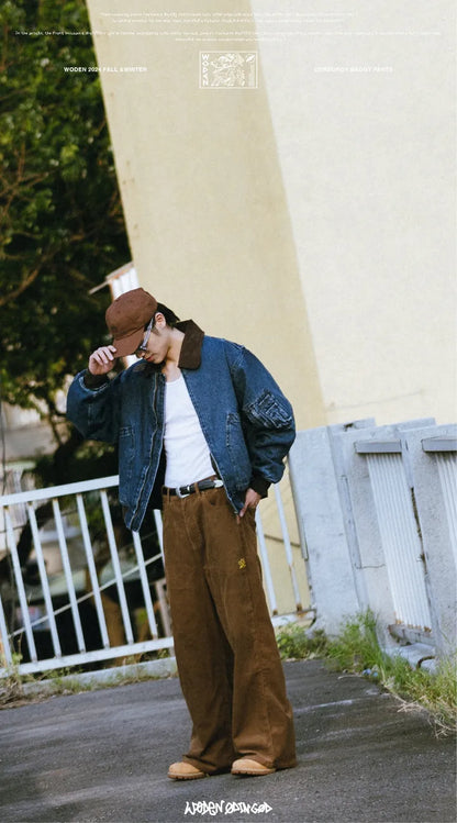 WODEN 2024 FALL &WINTER 033 CORDUROY BAGGY PANTS