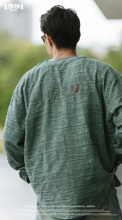 WODEN 2024 Fall & Winter 034 Broken Baseball Jersey