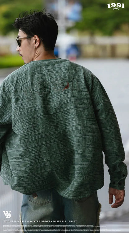 WODEN 2024 Fall & Winter 034 Broken Baseball Jersey