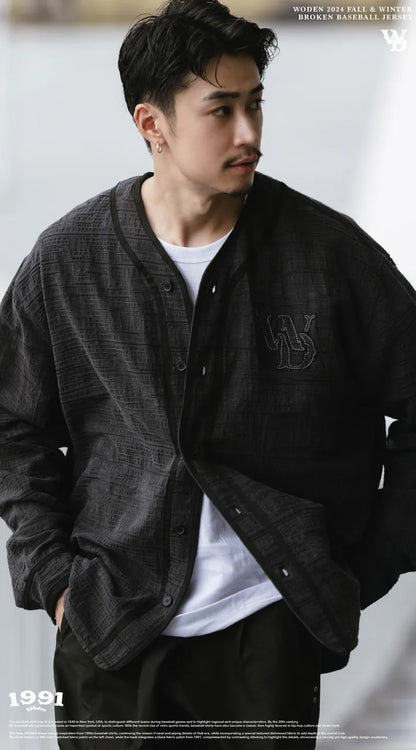 WODEN 2024 Fall & Winter 034 Broken Baseball Jersey