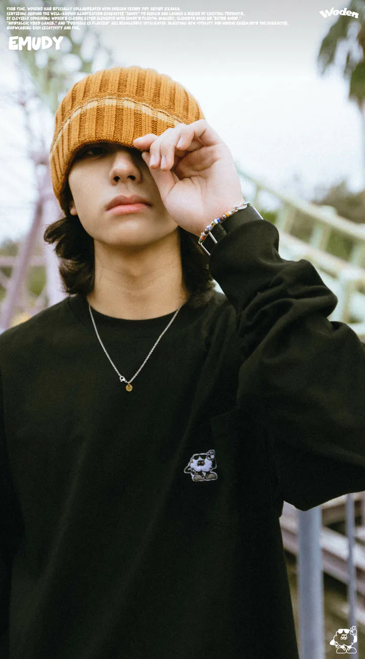 WODEN® / Emudy 2024 Fall & Winter 038 Pocket L/S Tee
