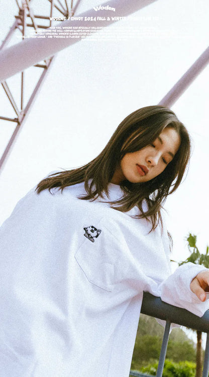 WODEN® / Emudy 2024 Fall & Winter 038 Pocket L/S Tee