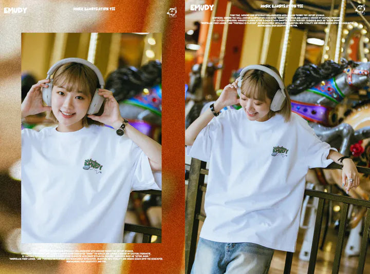 WODEN® / Emudy 2024 Fall & Winter 037 Music illustration Tee