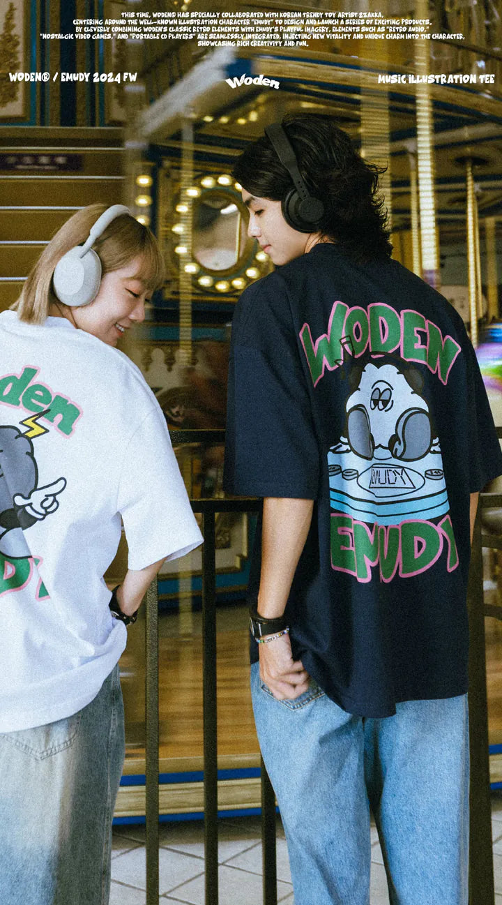 WODEN® / Emudy 2024 Fall & Winter 037 Music illustration Tee