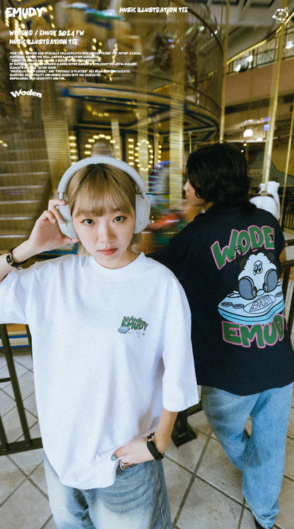 WODEN® / Emudy 2024 Fall & Winter 037 Music illustration Tee