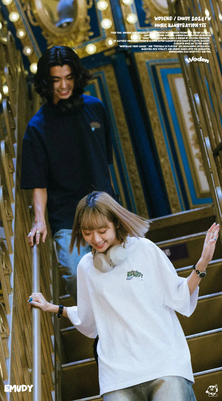 WODEN® / Emudy 2024 Fall & Winter 037 Music illustration Tee