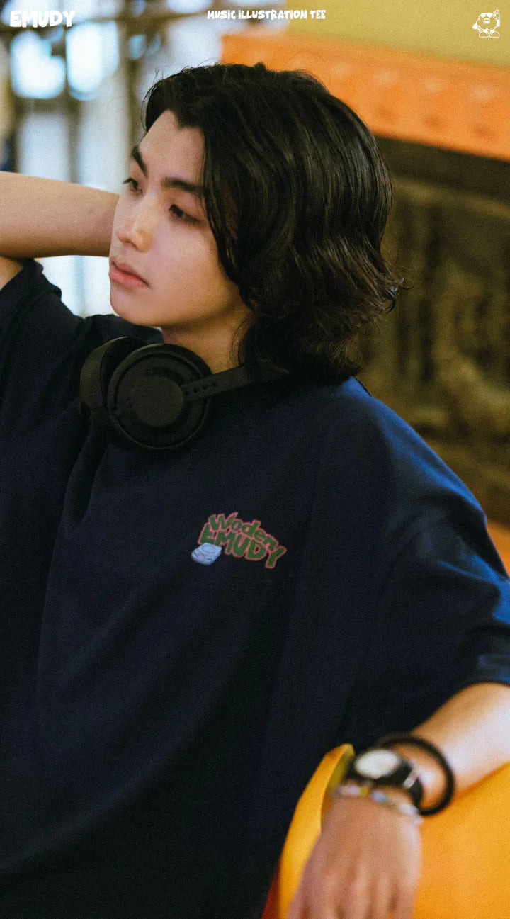 WODEN® / Emudy 2024 Fall & Winter 037 Music illustration Tee