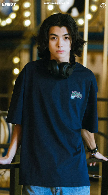 WODEN® / Emudy 2024 Fall & Winter 037 Music illustration Tee