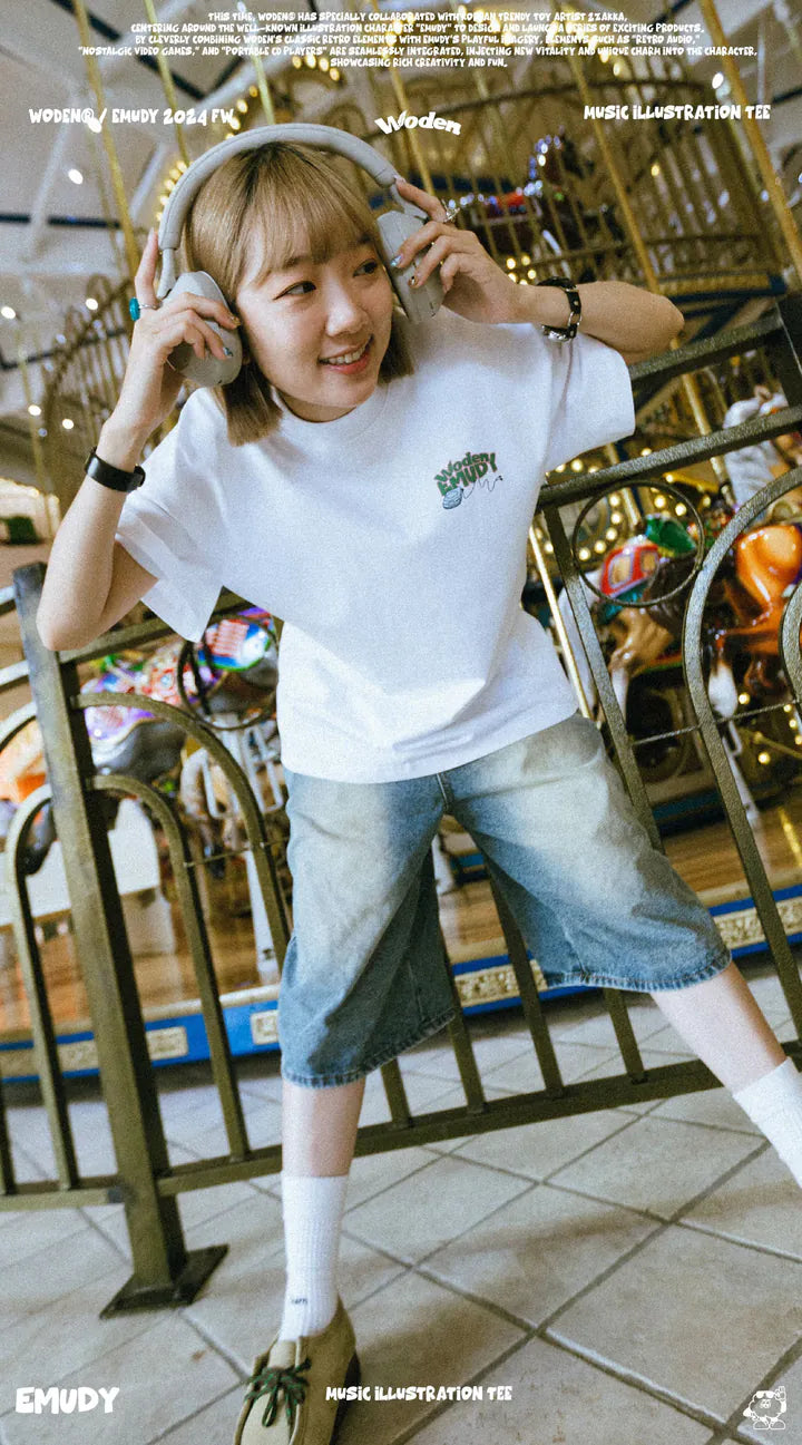 WODEN® / Emudy 2024 Fall & Winter 037 Music illustration Tee