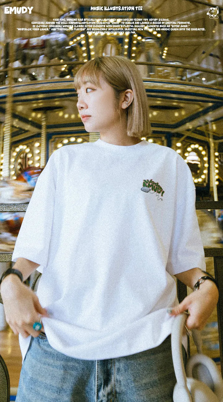 WODEN® / Emudy 2024 Fall & Winter 037 Music illustration Tee