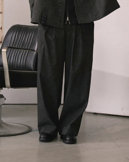 P.B.P LOOSE-FIT WASHED TROUSERS