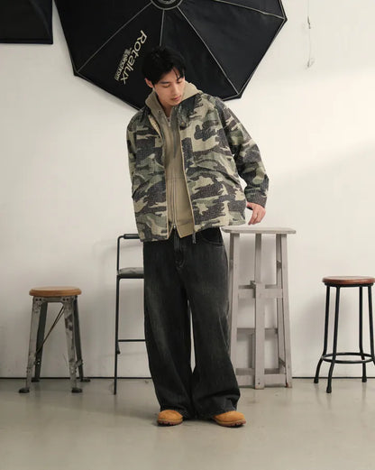P.B.P Loose-Fit Harrington Jacket