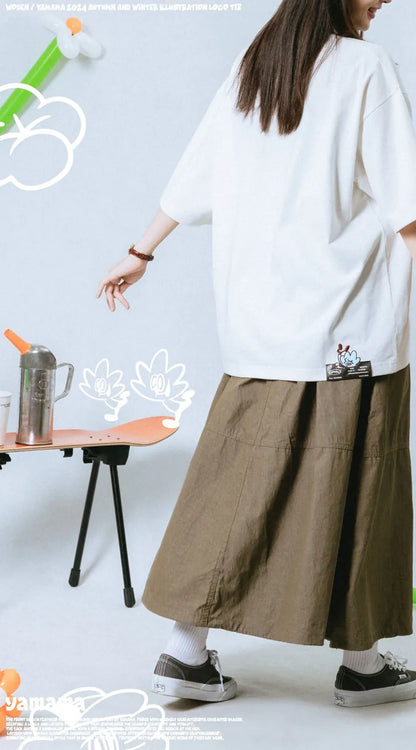 WODEN 2025 Spring & Summer YAMAMA illustration LOGO Tee