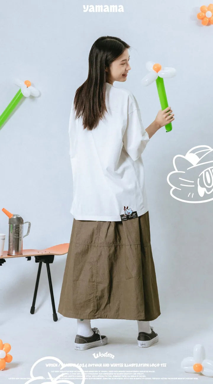 WODEN 2025 Spring & Summer YAMAMA illustration LOGO Tee