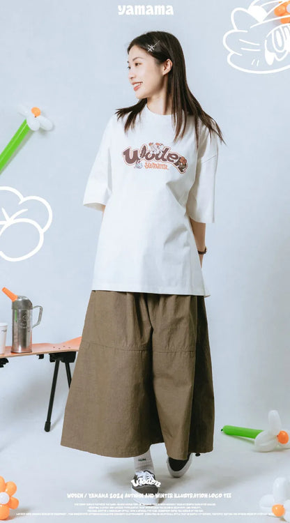 WODEN 2025 Spring & Summer YAMAMA illustration LOGO Tee