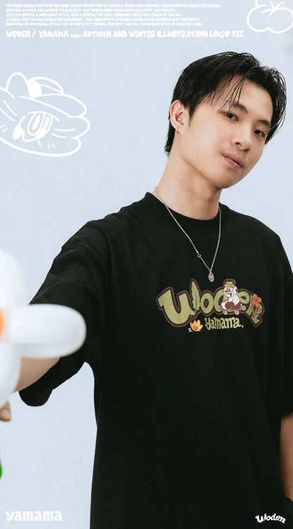 WODEN 2025 Spring & Summer YAMAMA illustration LOGO Tee