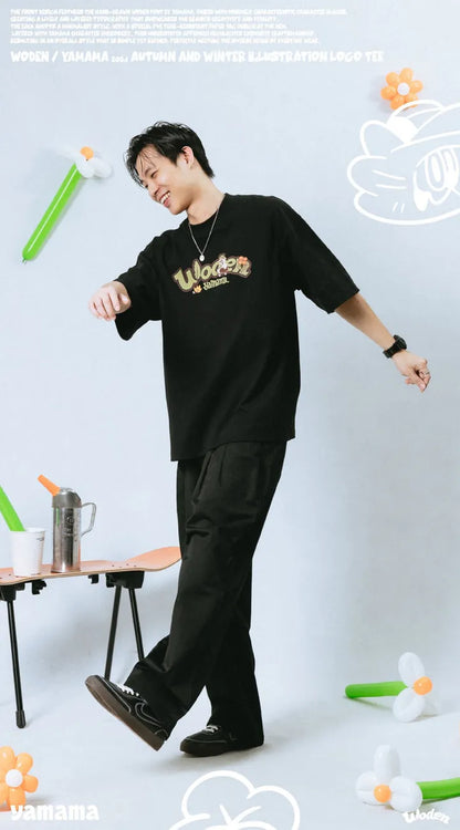 WODEN 2025 Spring & Summer YAMAMA illustration LOGO Tee