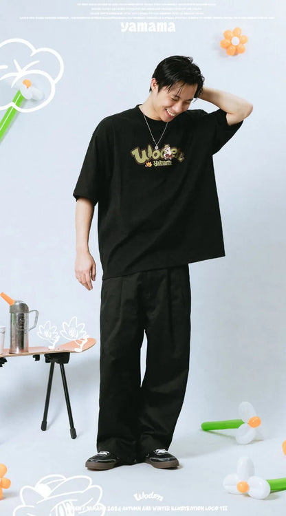 WODEN 2025 Spring & Summer YAMAMA illustration LOGO Tee
