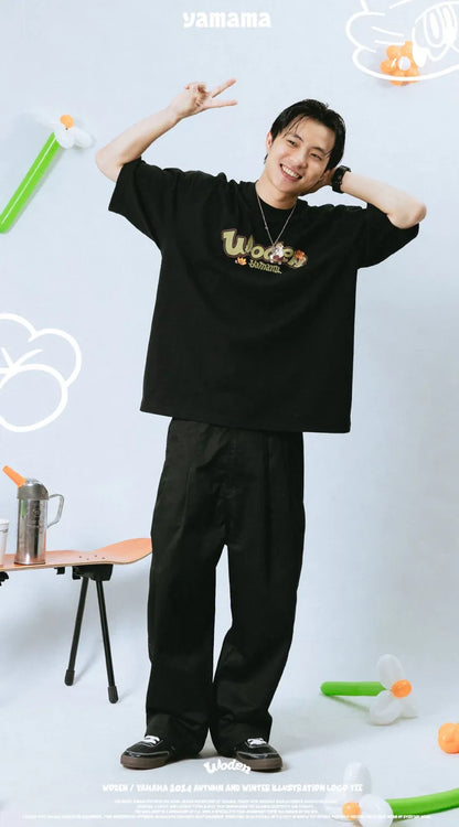 WODEN 2025 Spring & Summer YAMAMA illustration LOGO Tee