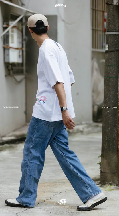 WODEN 2025 Spring & Summer 004 Peace Slogan Tee