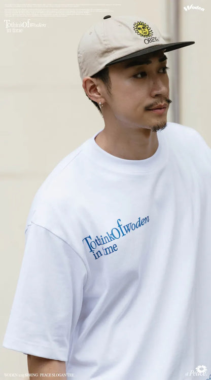 WODEN 2025 Spring & Summer 004 Peace Slogan Tee