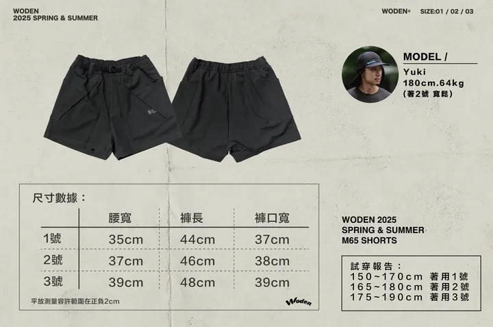 WODEN 2025 Spring & Summer 005 M65 Shorts