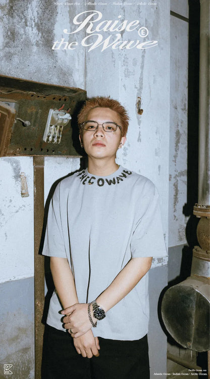COWAVE 2025 Spring & Summer Neckline Printing Tee