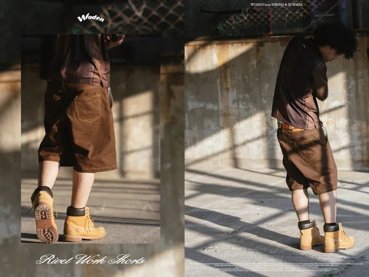 WODEN 2025 Spring & Summer 059 Rivet Work Shorts