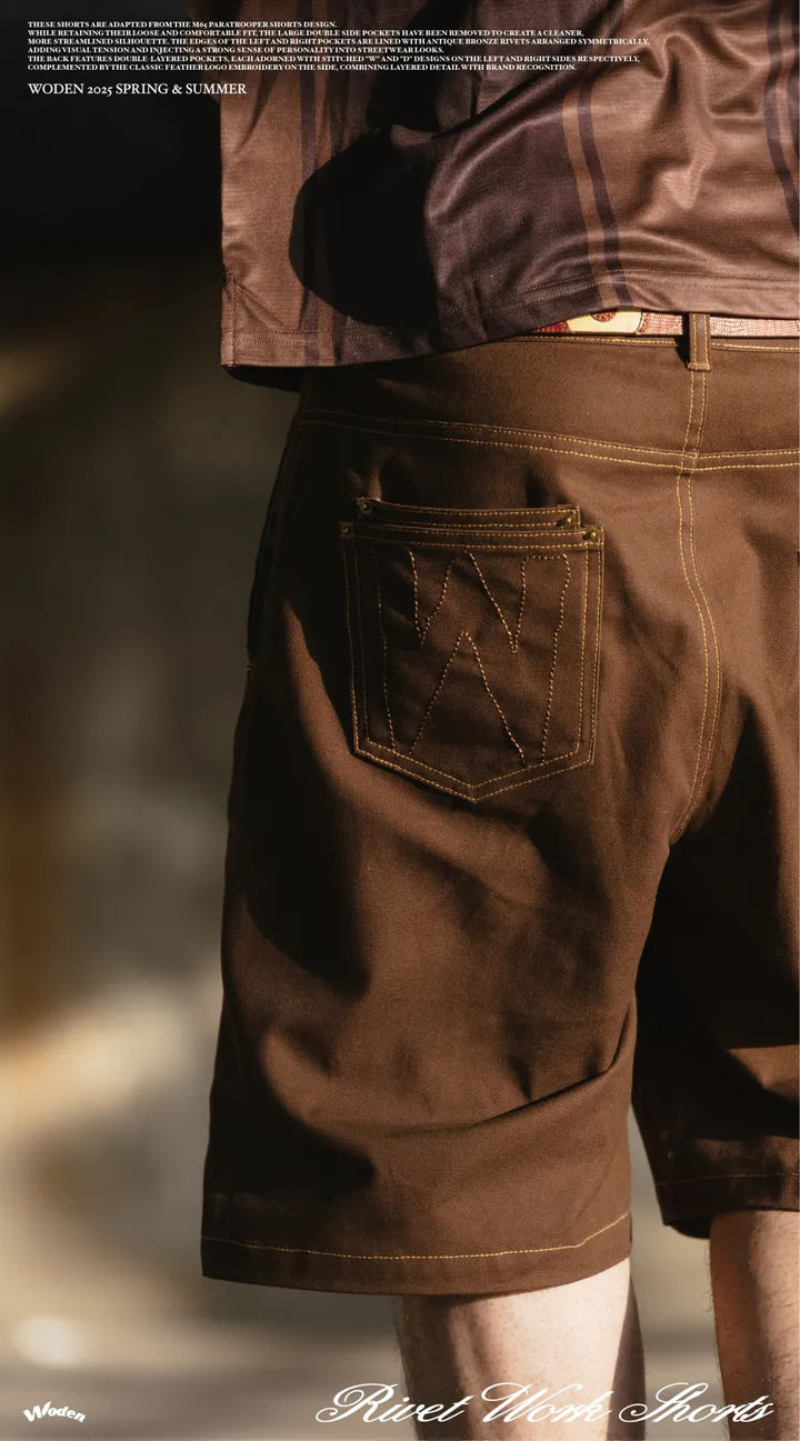 WODEN 2025 Spring & Summer 059 Rivet Work Shorts