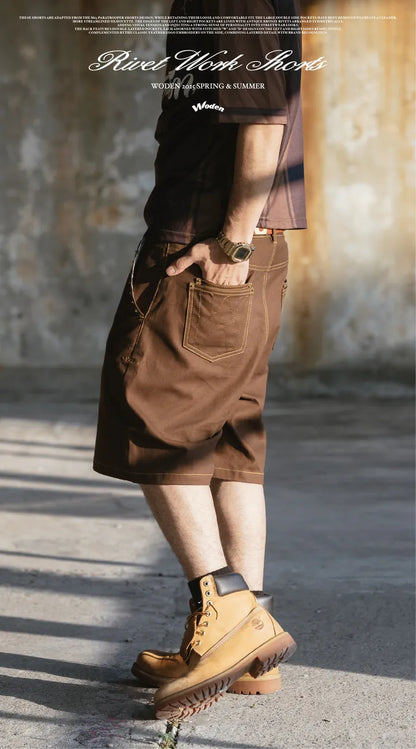 WODEN 2025 Spring & Summer 059 Rivet Work Shorts