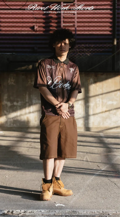 WODEN 2025 Spring & Summer 059 Rivet Work Shorts