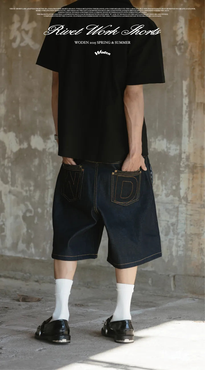 WODEN 2025 Spring & Summer 059 Rivet Work Shorts