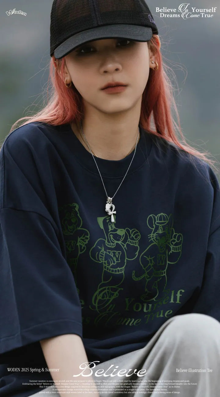 WODEN 2025 Spring & Summer 060 Believe illustration Tee