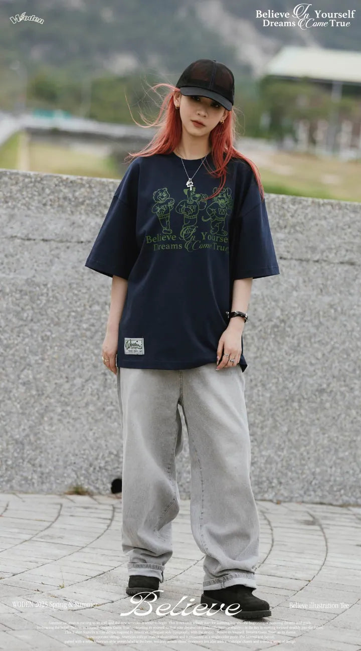 WODEN 2025 Spring & Summer 060 Believe illustration Tee