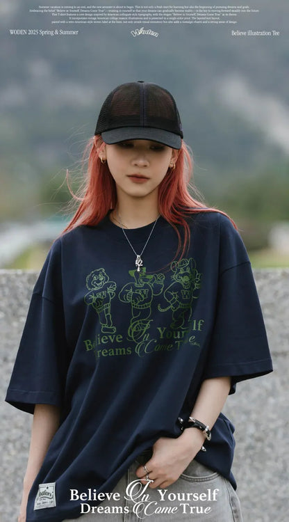 WODEN 2025 Spring & Summer 060 Believe illustration Tee