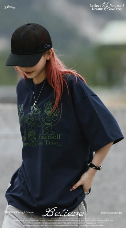 WODEN 2025 Spring & Summer 060 Believe illustration Tee