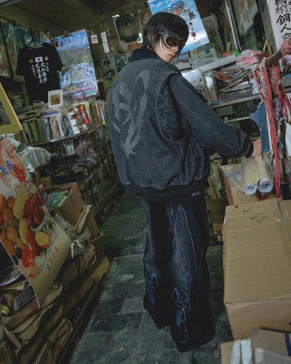 parallax.tp 25 S/S “Runes” Baggy Jeans