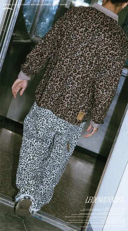 WODEN 2023 Autumn & Winter Leopard Print Pants