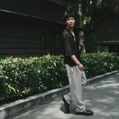 P.B.P LOOSE KNIT SHIRT