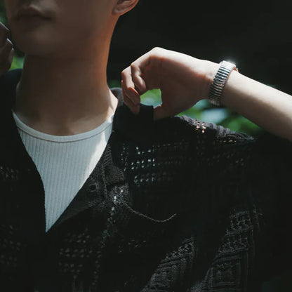 P.B.P LOOSE KNIT SHIRT