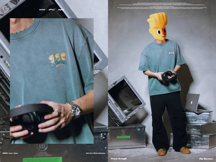 WODEN / sense / Joyboy 2024 Fall & Winter 020 Wash LOGO Tee