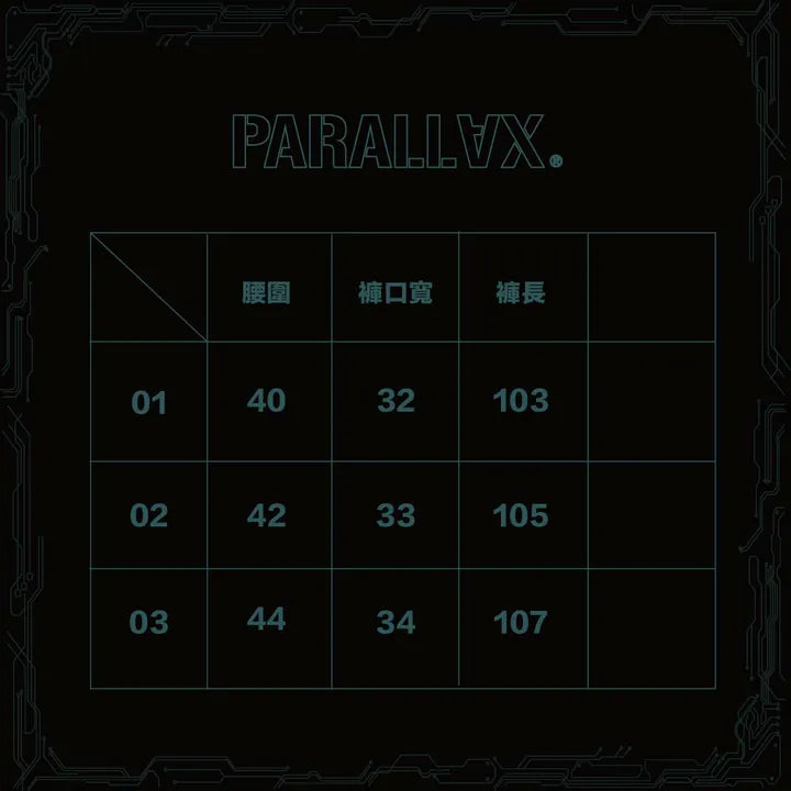 parallax.tp 25 S/S “Runes” Baggy Jeans