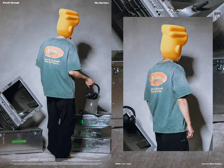 WODEN / sense / Joyboy 2024 Fall & Winter 020 Wash LOGO Tee